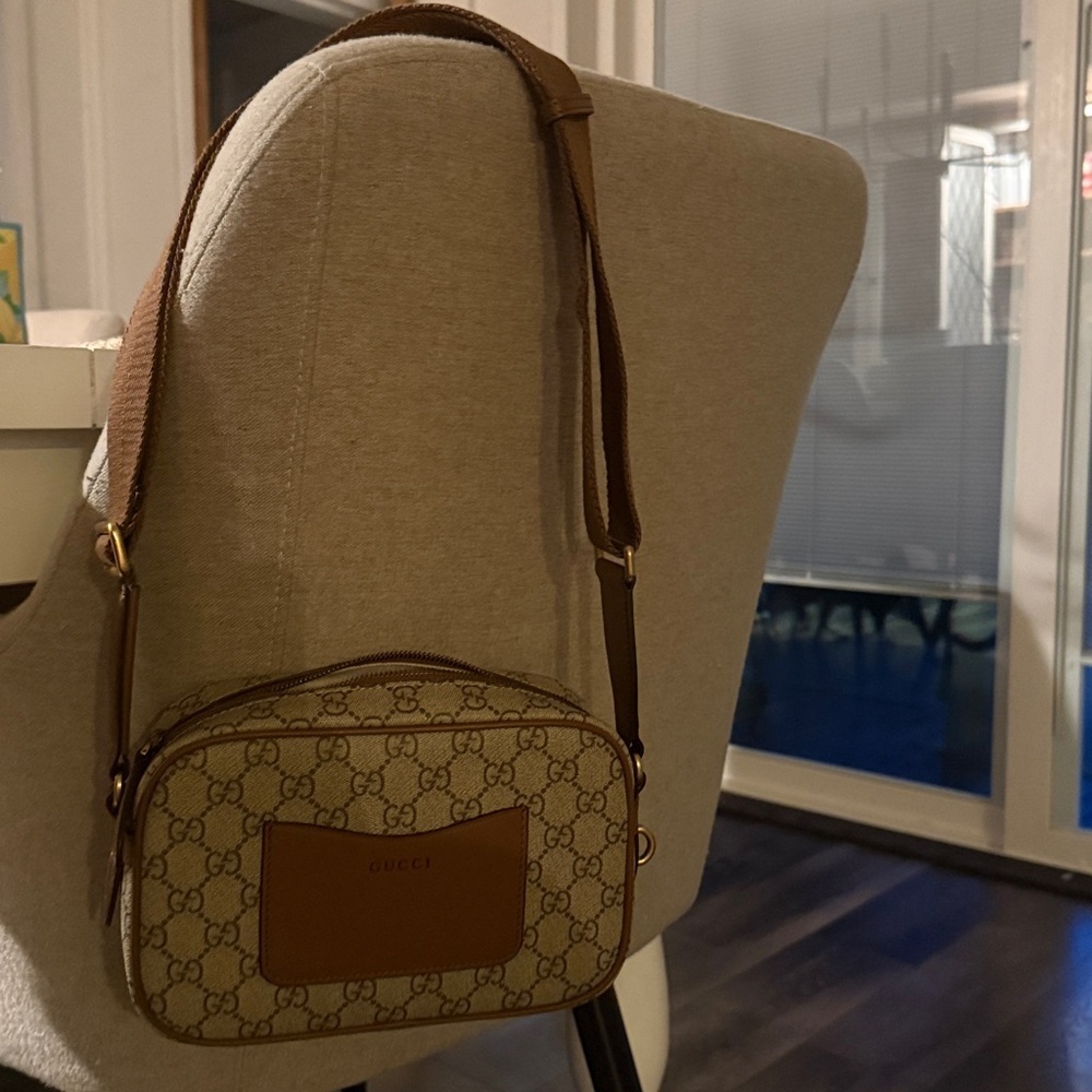 Gucci Beige and Brown Men's Messenger Bag - Picture 5 of 7